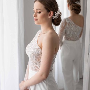 Elena pieptene păr ornament rochie de mireasă -  - Artynos.ro