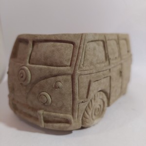 Suport de flori monocrom în formă de autobuz, miniplantare -  - Artynos.ro