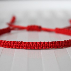 Bratara de protectie - Bratara macrame rosie, , , ARTYNOS