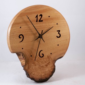 Ceas de perete din lemn, ceas rustic din lemn,  - Artynos.ro