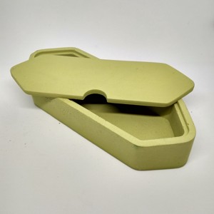 Material beton colorat verde suport creioane cu capac, , , ARTYNOS