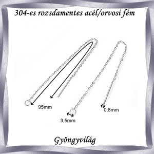 Accesorii pentru bijuterii din oțel prețios: bază pentru cercei NAFK 04-95 1 pereche/cs -  - Artynos.ro