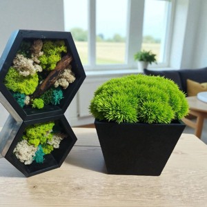 Raft hexagonal cu mozaic - casă & stil de viață - mobilier artizanal - rafturi  - Artynos.ro