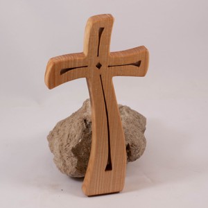 Cruce din lemn modelata, cruce de perete, , , ARTYNOS