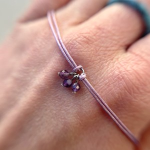 FINE LINE - calm - brățară minimalistă cu ametist - bijuterii - brățări - brățări din pietre semiprețioase - Artynos.ro