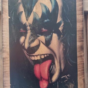 KISS placat din lemn, Casa & Stil de viata, Accesorii pentru decorat casa, Picturi murale, Arta de perete din lemn, , ARTYNOS