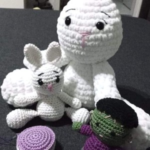 Nyuszi amigurumi mini figura -  - Artynos.ro