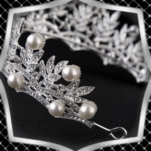Bijuterii, podoabe de păr, catarame de păr: nuntă, mireasă, podoabe de păr casual ES-H-TI03 - accesorii nuntă - ornamente de păr de nuntă - coroană de cap mireasă - Artynos.ro
