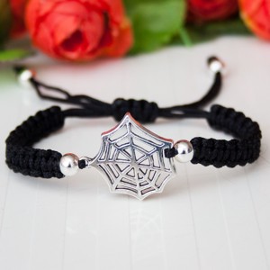 Bratara macramé impletita - Halloween paianjen negru, , , ARTYNOS