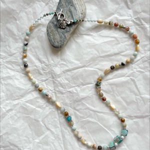 Colier mineral pentru femei Amazonite, bijuterii minerale -  - Artynos.ro