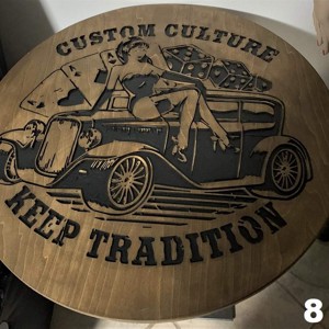 Custom Culture masa sau decor de perete 74 cm - Artynos.ro