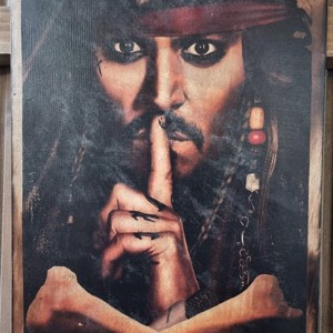 Jack Sparrow poza din lemn, Casa & Stil de viata, Accesorii pentru decorat casa, Picturi murale, Arta de perete din lemn, , ARTYNOS