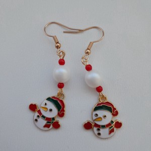 Cercei de Crăciun - om de zăpadă -  - Artynos.ro