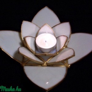 Tiffany Lotus Candleholder Decorațiuni de masă - casă & stil de viață - lumânări, parfumuri, arome - suport lumânări - Artynos.ro