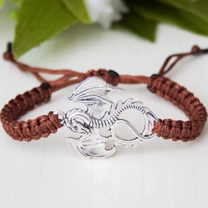 Bratara Macrame - Dragon maro, , , ARTYNOS