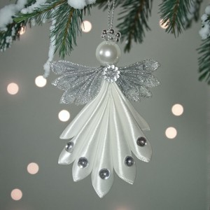 Ingeri cu aripi argintii, Craciun, Decoratiuni de Craciun de casa, Figurine pentru pomul de Craciun, , ARTYNOS