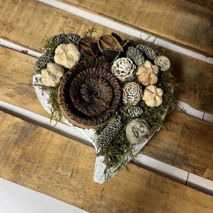 Ornament funerar cu inimă din beton - casă & stil de viață - accesorii religioase - ornamente funerare - Artynos.ro