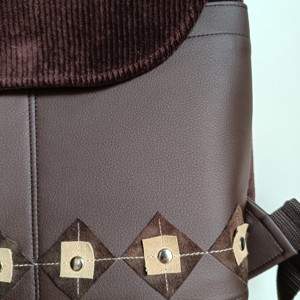 Rucsac / rucsac de catifea Corduroy pentru femei - geantă și husă - genți de umăr și genți de mână - raniță - Artynos.ro