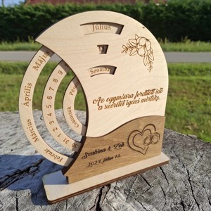 Calendar perpetuu unic pentru salutul părinților la nuntă  - casă & stil de viață - produse de papetărie - calendar și planificator - Artynos.ro