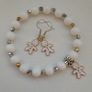 Set de bijuterii Gingerbread - brățară, cercei -  - Artynos.ro