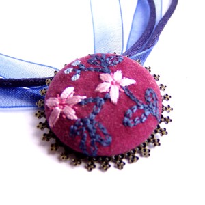 Colier Gradina de flori matasoase, , , ARTYNOS