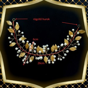 Bijuterii, ornamente de păr, catarame de păr: nuntă, mireasă, ornament de păr casual ES-H-FÜ21-26g -  - Artynos.ro