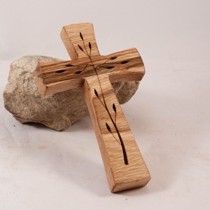 Cruce din lemn cu model, cruce de perete , Casa & Stil de viata, Accesorii religioase, Cruce, Prelucrarea lemnului, ARTYNOS