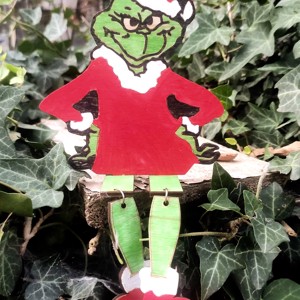 Figurina Grinch sezand din lemn, , , ARTYNOS