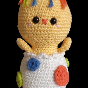 Csibe, , , Figurina amigurumi de 13 cm inaltime crosetata din bumbac 100%.
Se poate spala la masina.
O pot fac..., ARTYNOS