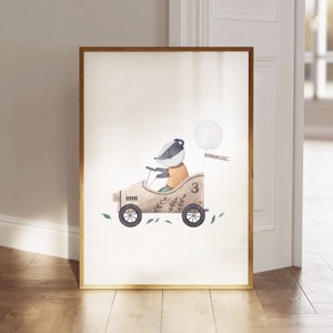 Imagine personalizată pentru camera copiilor, decorațiuni pentru camera copilului, set de artă de perete cu animale din pădure 3 buc -  - Artynos.ro