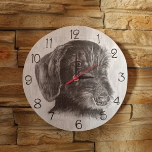 Dachshund cu par spinos pe ceas de perete, , , ARTYNOS