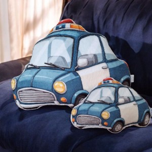 Pernă în formă de mașină de poliție (pernă în formă, pernă personalizată, pernă pentru vehicul) -  - Artynos.ro