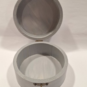 Cutie rotundă cu îngerași de Crăciun � cutie decorativă pentru bradul de Crăciun -  - Artynos.ro