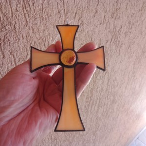 Tiffany KERESZT decorare fereastră / decorare perete - casă & stil de viață - obiecte religioase și de devoțiune - cruce - Artynos.ro
