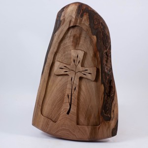 Decorare de perete cu model de cruce, cruce din lemn, cruce de perete, , , ARTYNOS