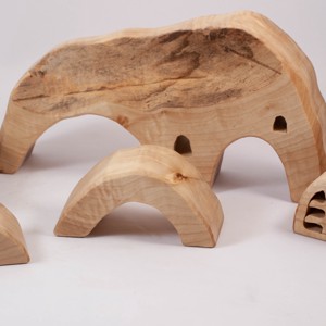  Peșteră din lemn, constructor din lemn, puzzle -  - Artynos.ro