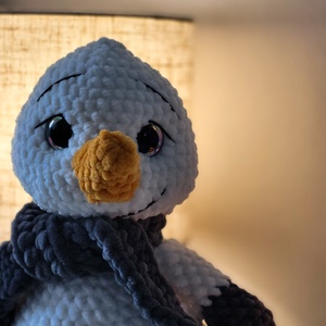 Om de zăpadă croșetat - jucării și echipamente pentru copii - plușuri - păpușă croșetată, păpușă de pluș - Artynos.ro