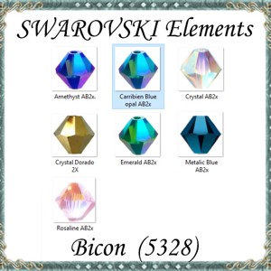 Bijuterii bratara: Swarovski bicon 4mm AB2x acoperit in mai multe culori SW5328-4ab2x 24pcs/pack, , , ARTYNOS