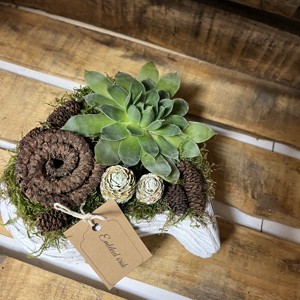 Ornament funerar cu inima din beton - Artynos.ro