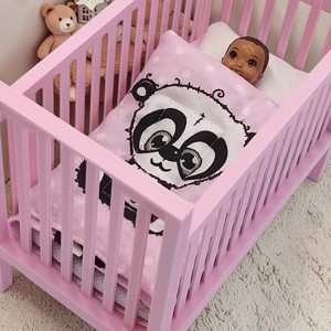 Pandamacis, set de lenjerie de pat din 3 piese pentru papusile Barbie, accesoriu pentru casuta de papusi (k001pd), , , Alege un set dragut de lenjerie de pat, creat special pentru cei mai mici membri ai familiei Barbie..., ARTYNOS