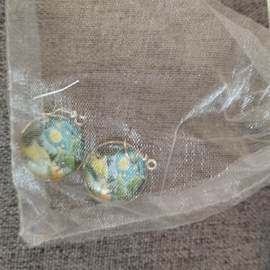 Cercei inspirați de Van Gogh cu fitinguri din oțel medical -  - Artynos.ro
