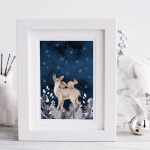 Carte poștală de Crăciun, felicitare, animal de pădure cadou companion -  - Artynos.ro