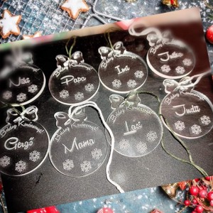 Ornament plexi personalizat pentru pomul de Crăciun! -  - Artynos.ro