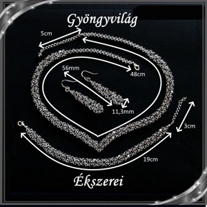 Set de bijuterii de nuntă, de mireasă, casual, cristal Swarovski SSZE-SW01-1 5328 -  - Artynos.ro