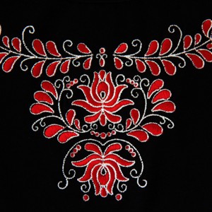 Tricou Szekler brodat - negru -  - Artynos.ro