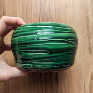Suport de flori din ceramică verde -  - Artynos.ro