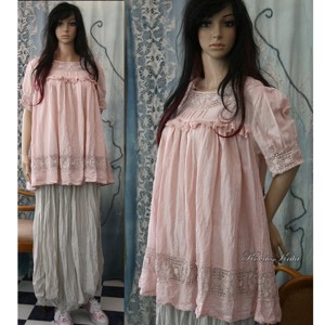 HAJNI TUNIKA - shabby chic design felső - îmbrăcăminte și modă - haine damă - tunică - Artynos.ro