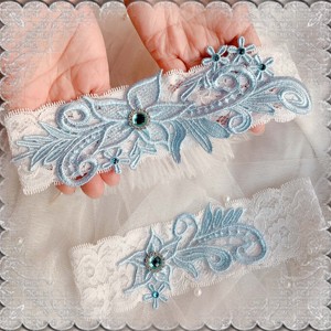 Set de jartiere pentru nunta, mireasa ES-HK2-09 vk, Accesorii nunta, Accesorii de nunta, Jartiere mirese, , ARTYNOS