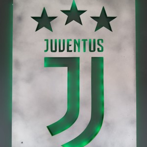Juventus - decorare de perete cu iluminare led -  - Artynos.ro