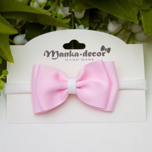 Bentita elastica pentru par - Roz deschis - Artynos.ro